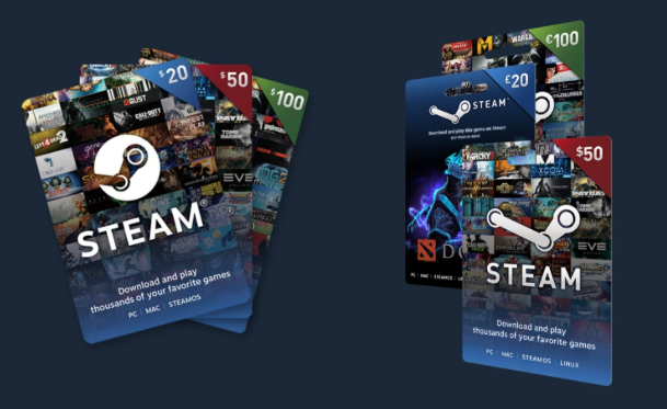 Steam Wallet Gift Cards